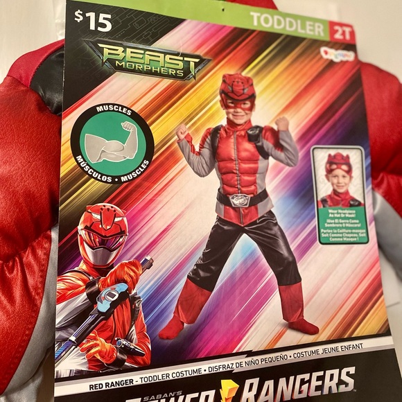 Power Rangers *Red Ranger* Toddler Costume - Picture 2 of 4